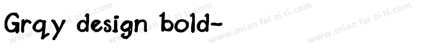 Grqy design bold字体转换